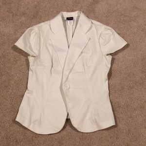 Short Sleeve One Button Blazer